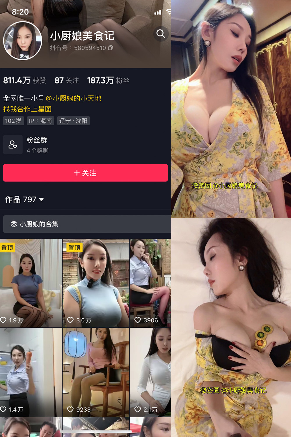 抖音 小厨娘美食记 微密圈  NO.005期 【9P】-萤火集