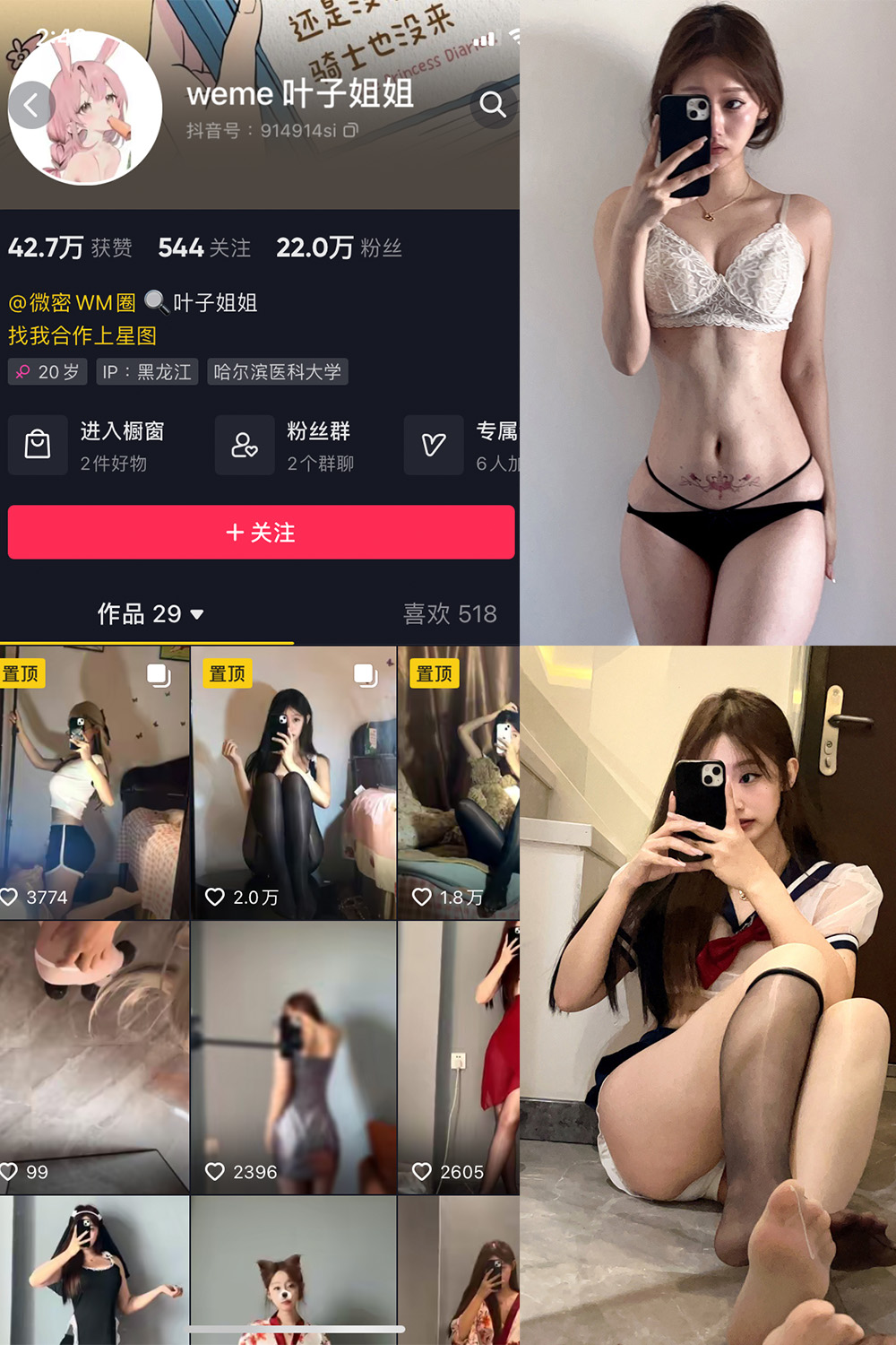 抖音 叶子姐姐 微密圈 NO.003期 【38P】-萤火集