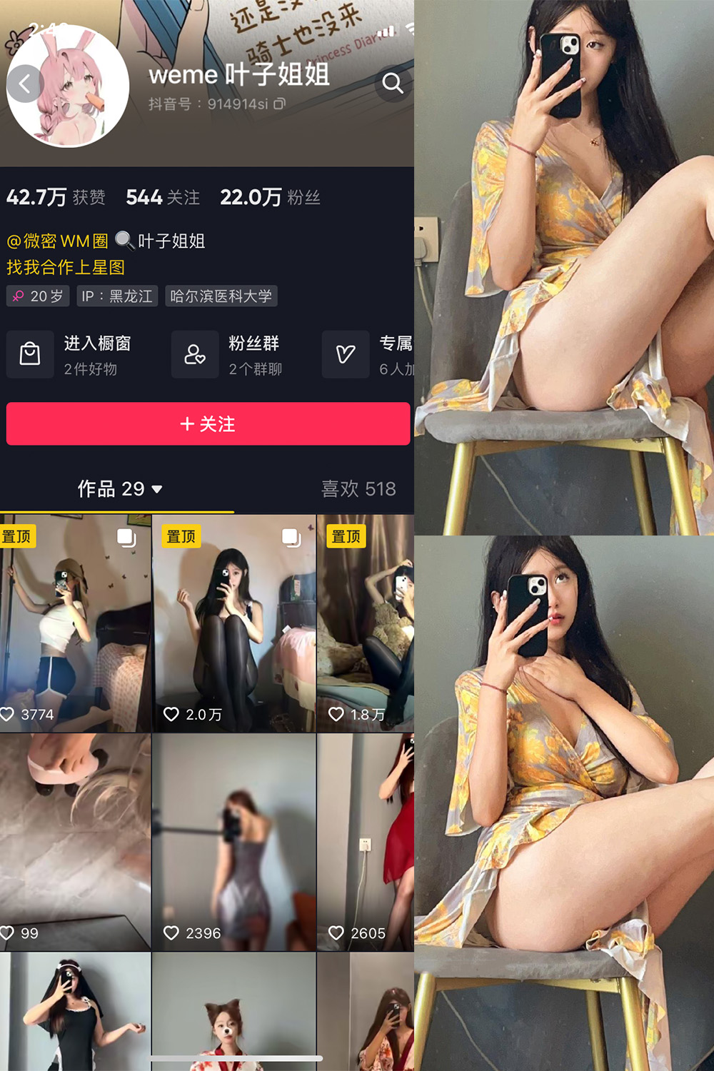 抖音 叶子姐姐 微密圈 NO.014期 【6P9V】最新至:2023.6.7-萤火集