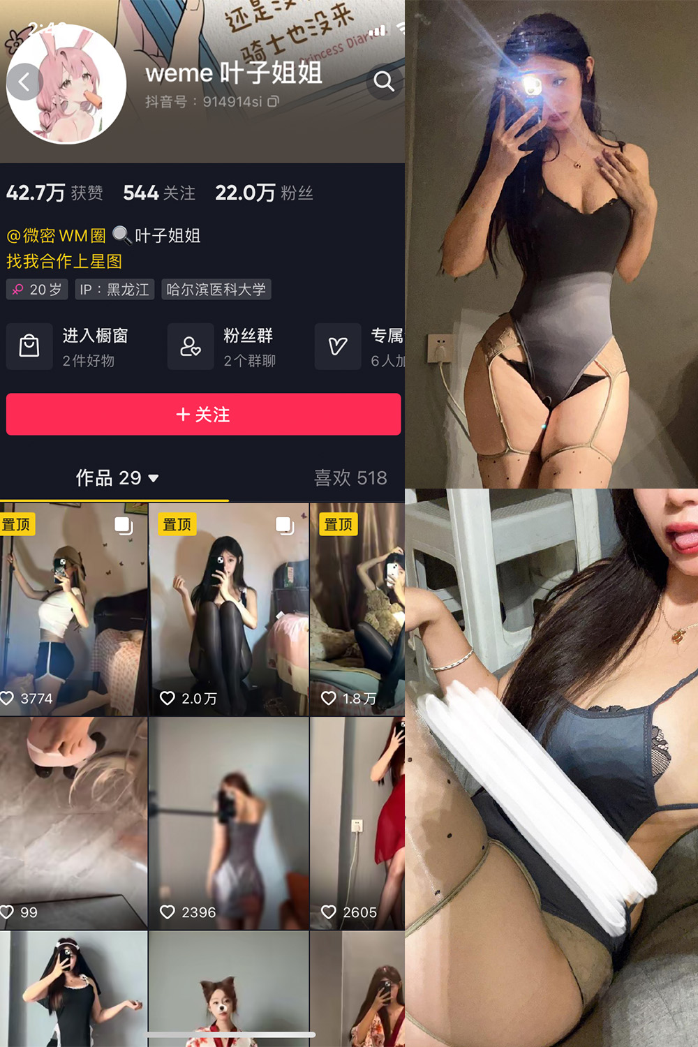 抖音 叶子姐姐 微密圈  NO.018期 【11P4V】最新至：2023.6.28-萤火集