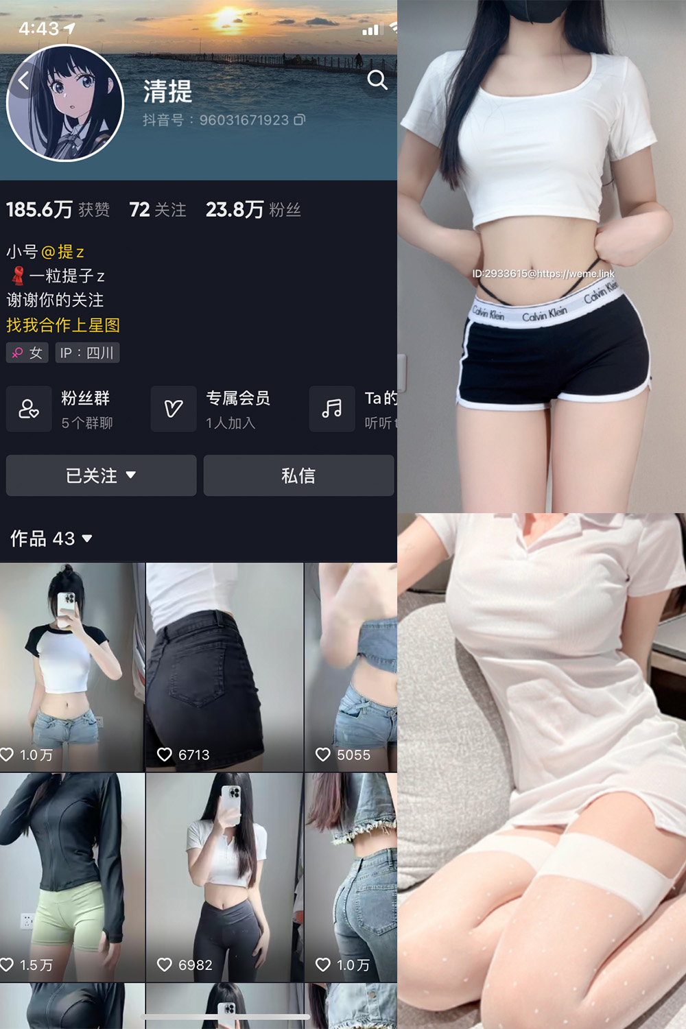 抖音 清提 微密圈  NO.003期 【23P4V】最新至：2023.7.5-萤火集