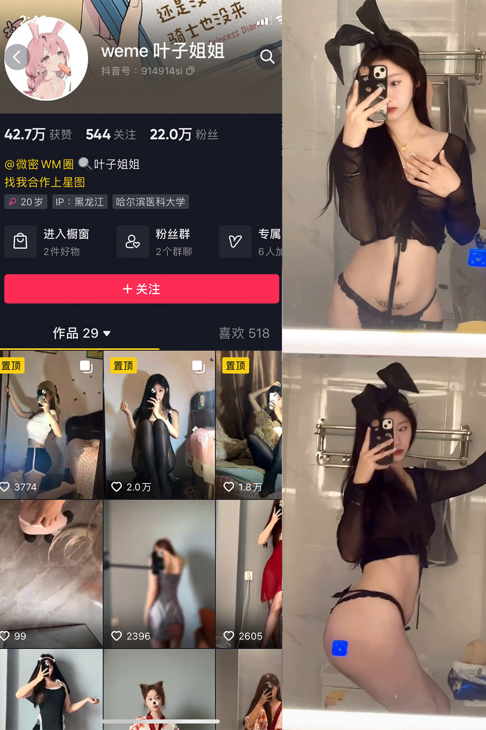 抖音 叶子姐姐 微密圈 NO.029期 【17P9V】最新至:2024.9.2-萤火集