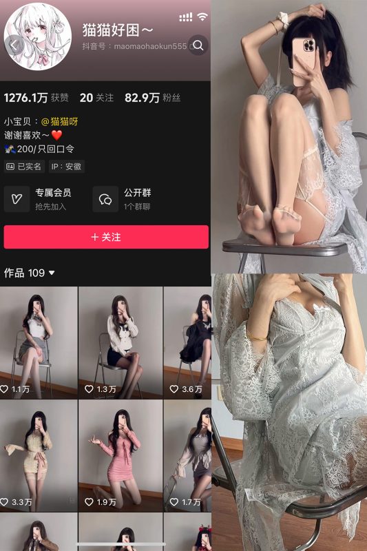 抖音 猫猫好困 微密圈  NO.044期 【4P3V】最新至：2025.4.20-萤火集