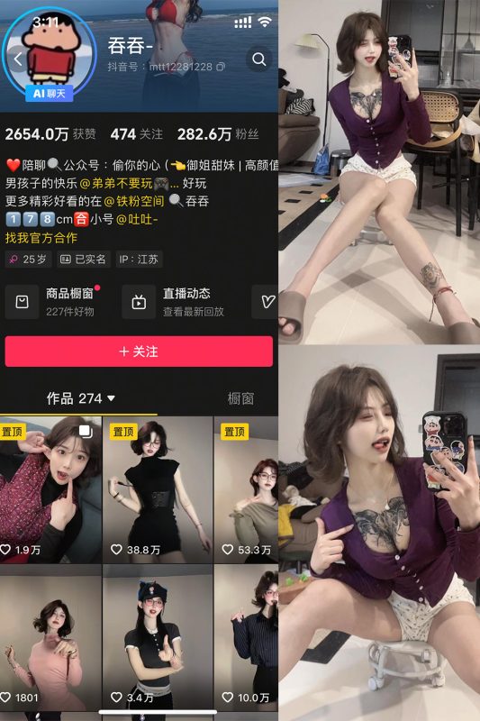 抖音 吞吞 微密圈 NO.002期 【18P2V】最新至:2025.3.29-萤火集